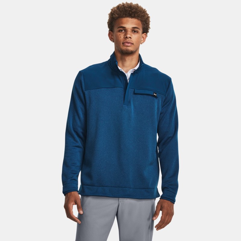 Men's  Under Armour  Storm SweaterFleece ½ Zip Varsity Blue / White XXL
